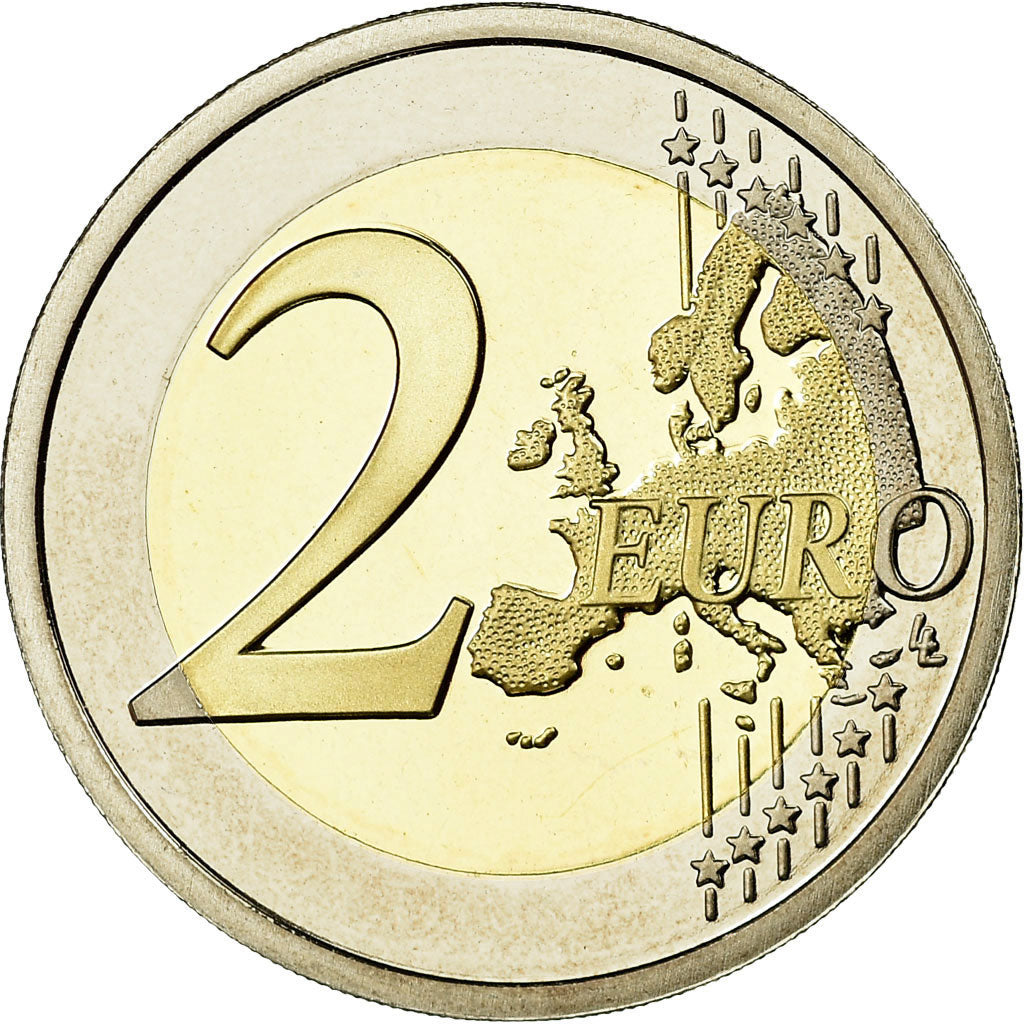 VATICAN CITY, 2 Euro, 2008, Proof, MS(65-70), Bi-Metallic, KM:389