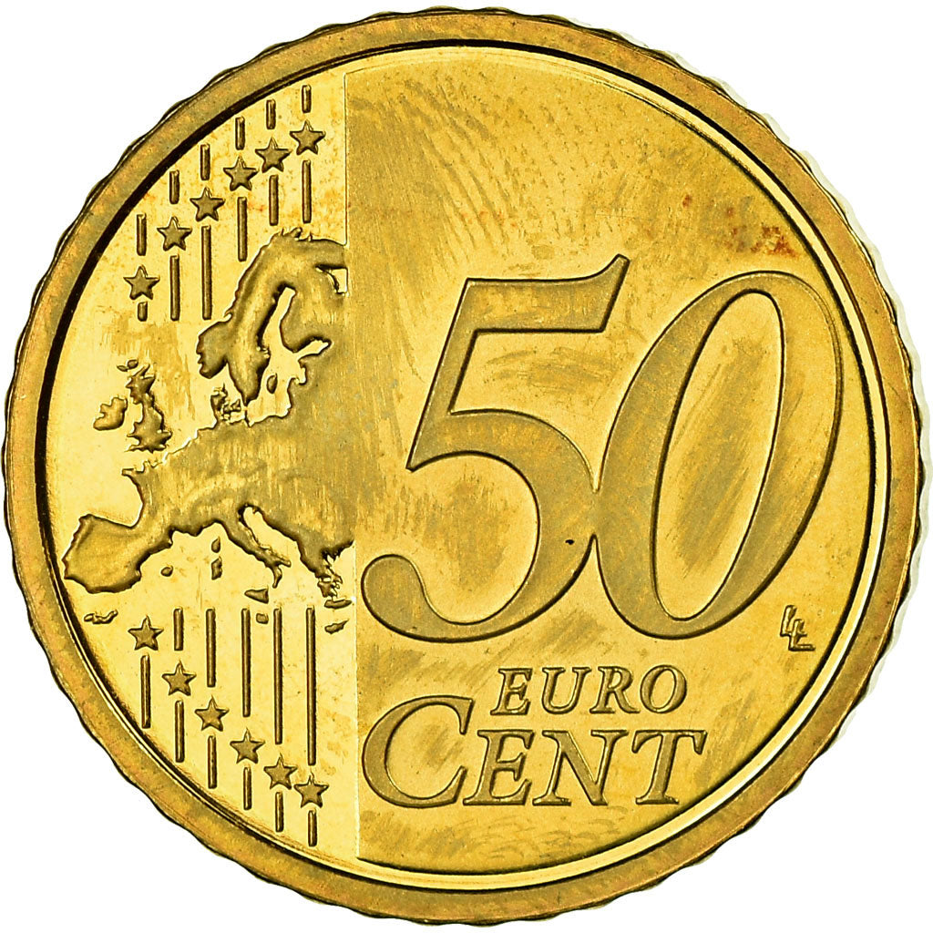 PAŃSTWO WATYKAŃSKIE, 50 Euro Cent, 2008, Rome, Proof, MS(60-62), Mosiądz