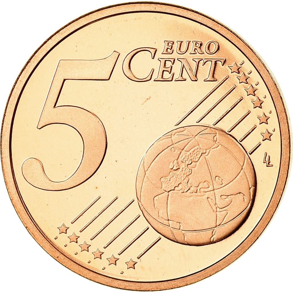 Vatikanstadt, 5 Euro Cent, 2008, Proof, STGL, Copper Plated Steel, KM:377