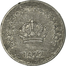Moneta, Grecia, George II, 10 Lepta, 1922, MB, Alluminio, KM:66.1