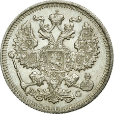 Moneda, Rusia, Nicholas II, 20 Kopeks, 1914, Saint-Petersburg, MBC+, Plata