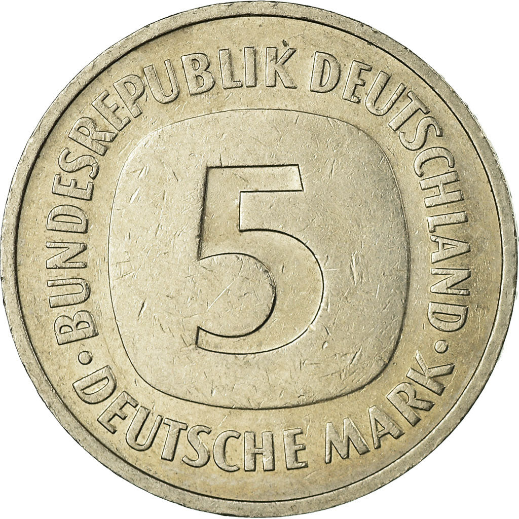 Münze, Bundesrepublik Deutschland, 5 Mark, 1975, Karlsruhe, SS, Copper-Nickel