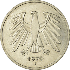 Coin, GERMANY - FEDERAL REPUBLIC, 5 Mark, 1979, Hamburg, EF(40-45)