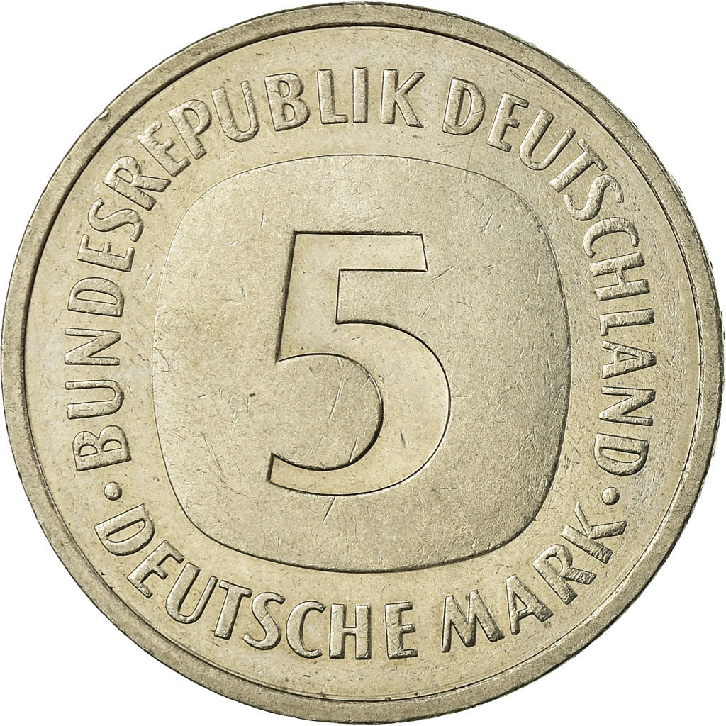 Coin, GERMANY - FEDERAL REPUBLIC, 5 Mark, 1979, Hamburg, EF(40-45)