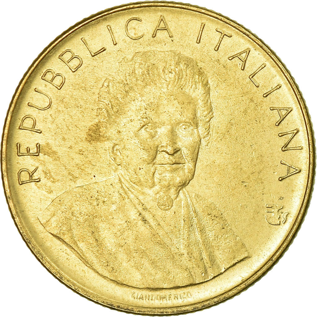 Coin, Italy, International Women's Year	F.A.O., 200 Lire, 1980, Rome, EF(40-45)