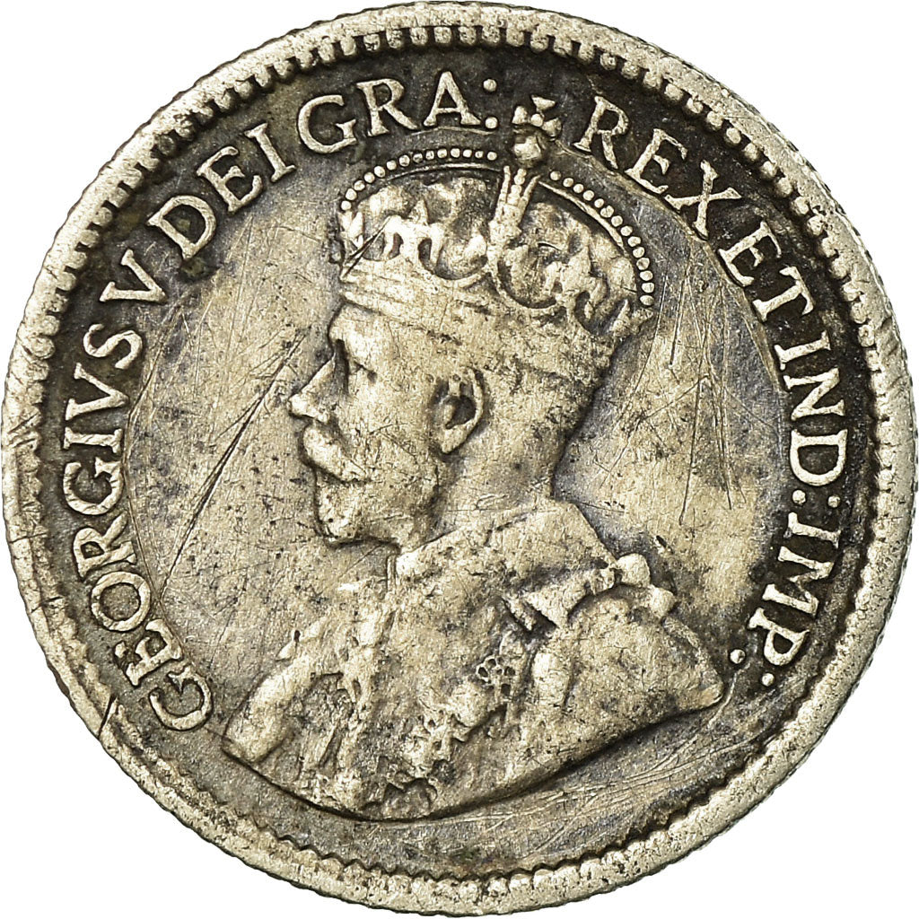 Coin, Canada, George V, 5 Cents, 1917, Royal Canadian Mint, Ottawa, EF(40-45)