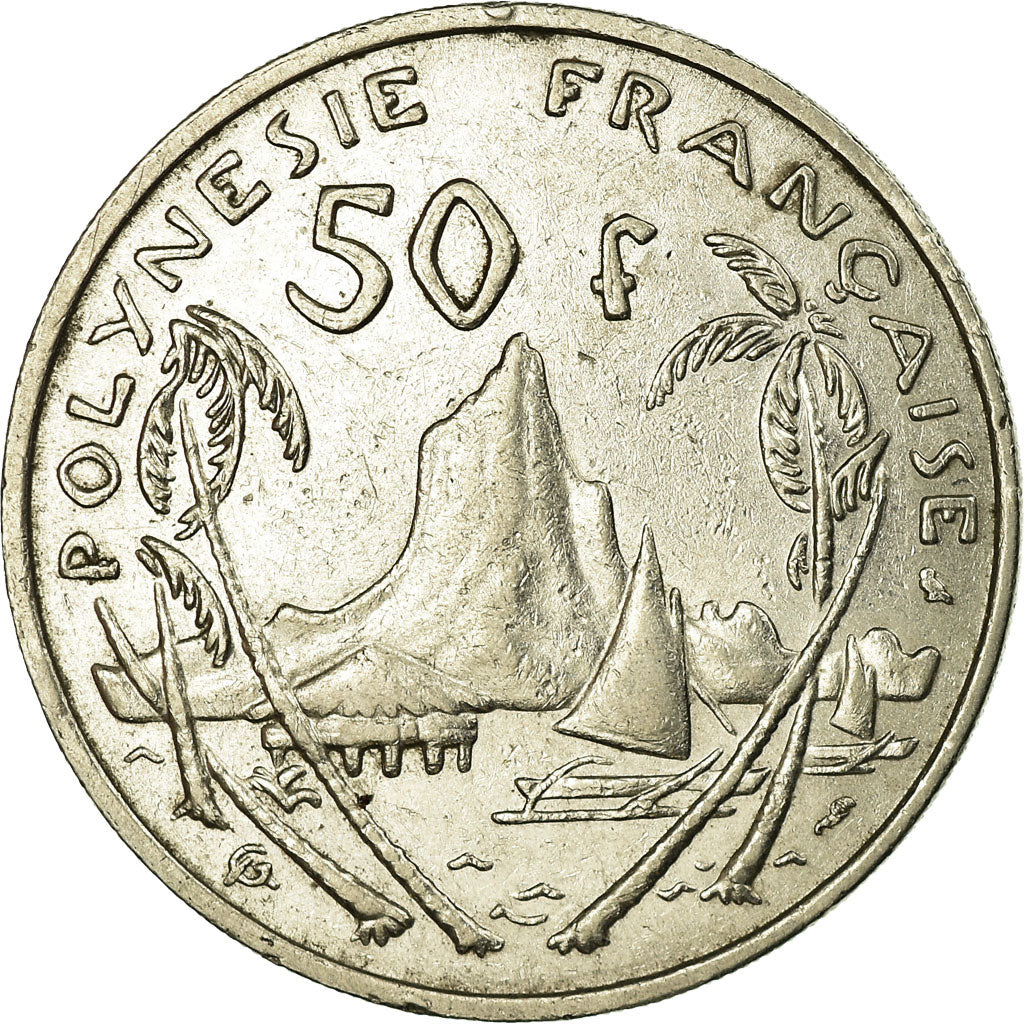 Coin, French Polynesia, 50 Francs, 1967, VF(30-35), Nickel, KM:7