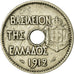 Coin, Greece, George I, 20 Lepta, 1912, VF(30-35), Nickel, KM:64