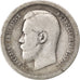 RUSSIA, 50 Kopeks, 1897, Paris, KM #58.1, VF(20-25), Silver, 9.68