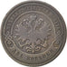 RUSSIA, 2 Kopeks, 1900, Saint-Petersburg, KM #10.2, VF(30-35), Copper, 6.25