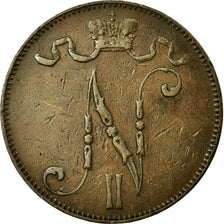 Monnaie, Finlande, Nicholas II, 5 Pennia, 1898, TTB+, Cuivre, KM:15
