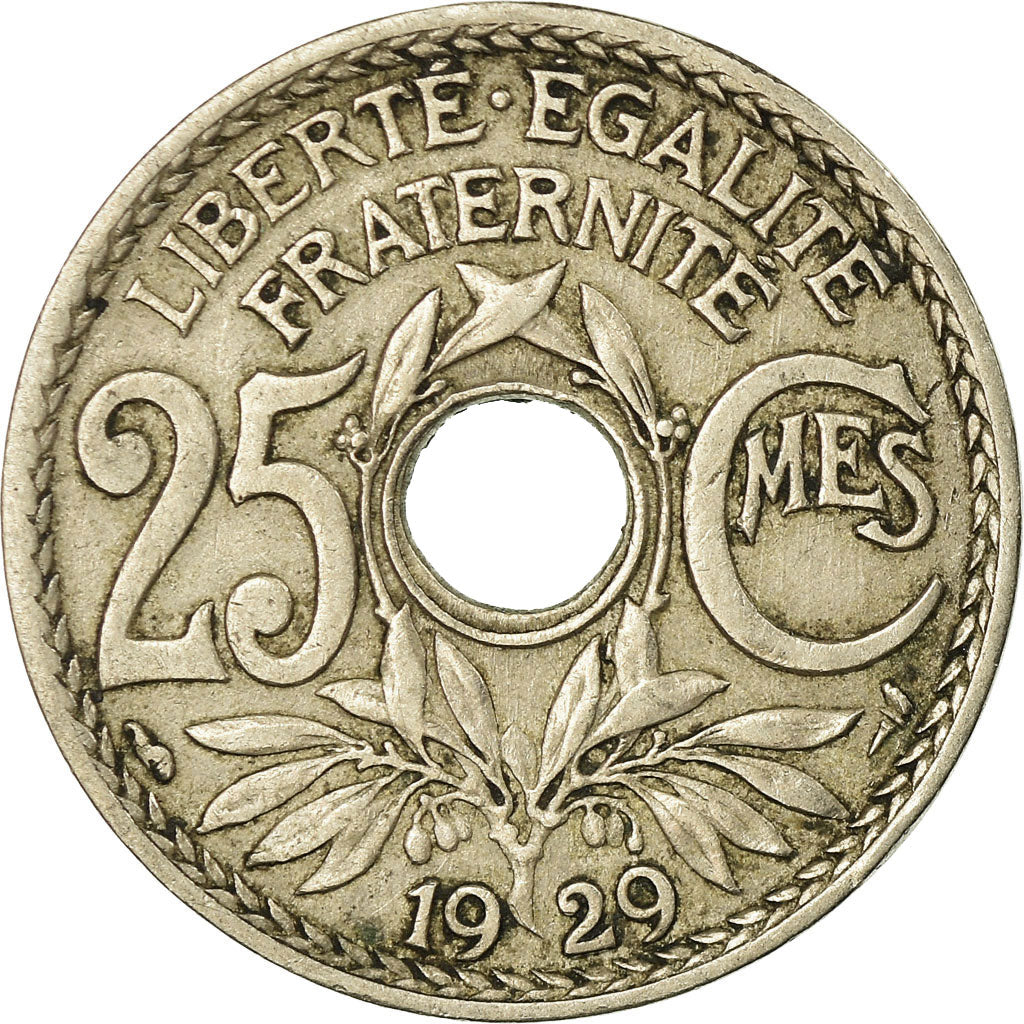 Coin, France, Lindauer, 25 Centimes, 1929, EF(40-45), Copper-nickel, KM:867a