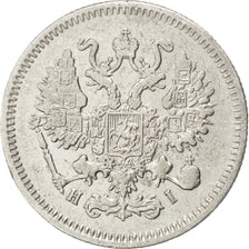 RUSSIA, 10 Kopeks, 1868, Saint-Petersburg, KM #20a.2, EF(40-45), Silver, 1.76