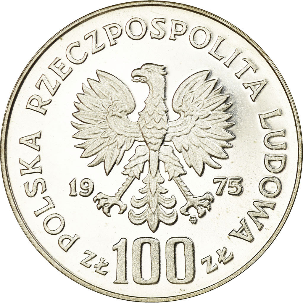 Monnaie, Pologne, 100 Zlotych, 1975, Warsaw, Proof, FDC, Argent, KM:77