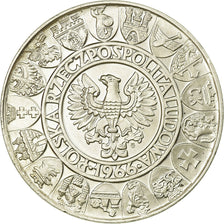 Coin, Poland, Polish Millennium, 100 Zlotych, 1966, Warsaw, MS(63), Silver