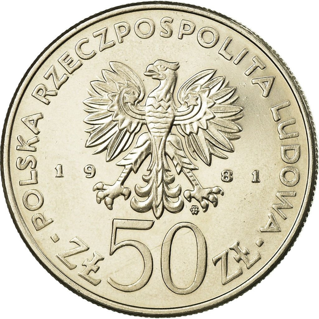 Monnaie, Pologne, 50 Zlotych, 1981, Warsaw, TTB+, Copper-nickel, KM:122