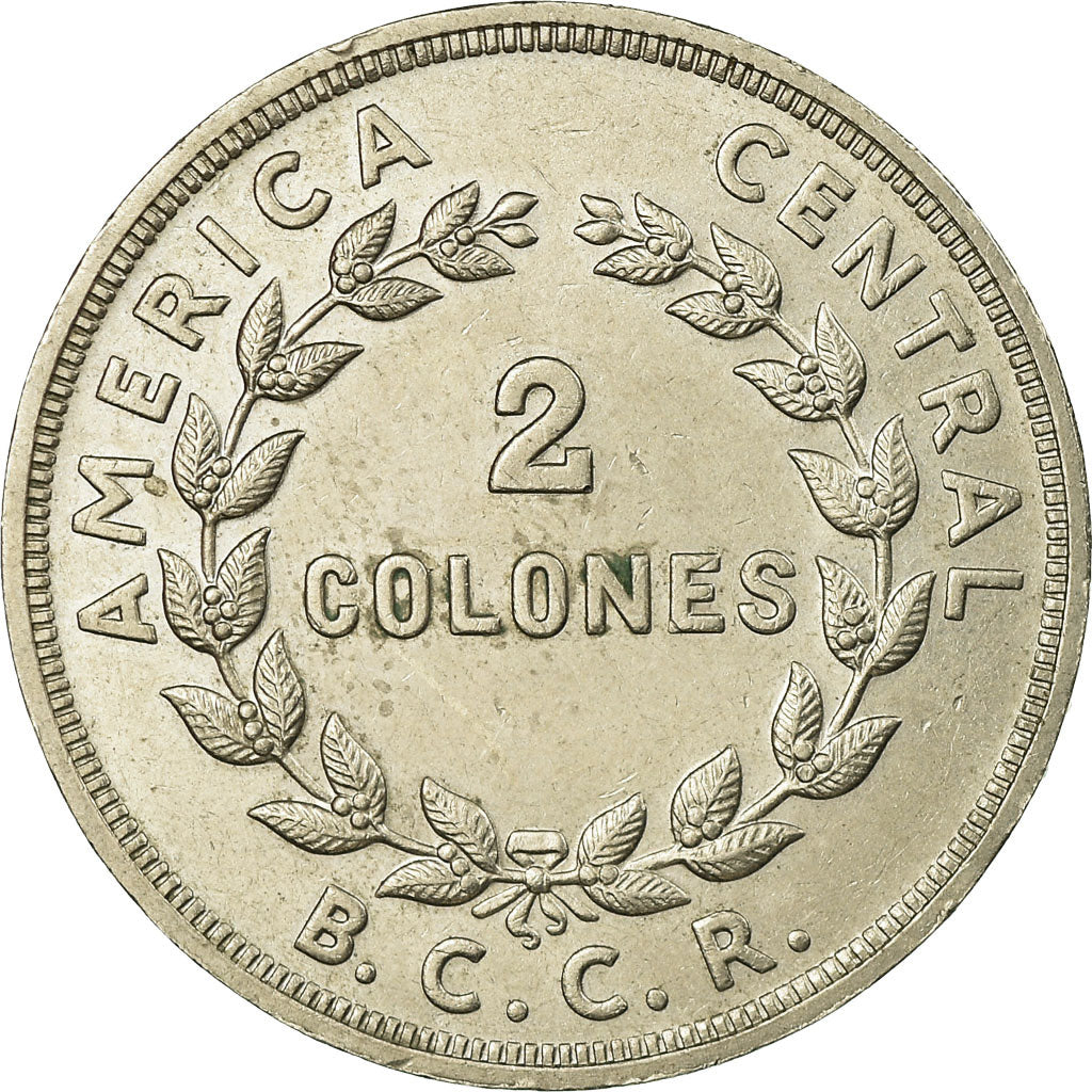 Coin, Costa Rica, 2 Colones, 1978, EF(40-45), Copper-nickel, KM:187.2
