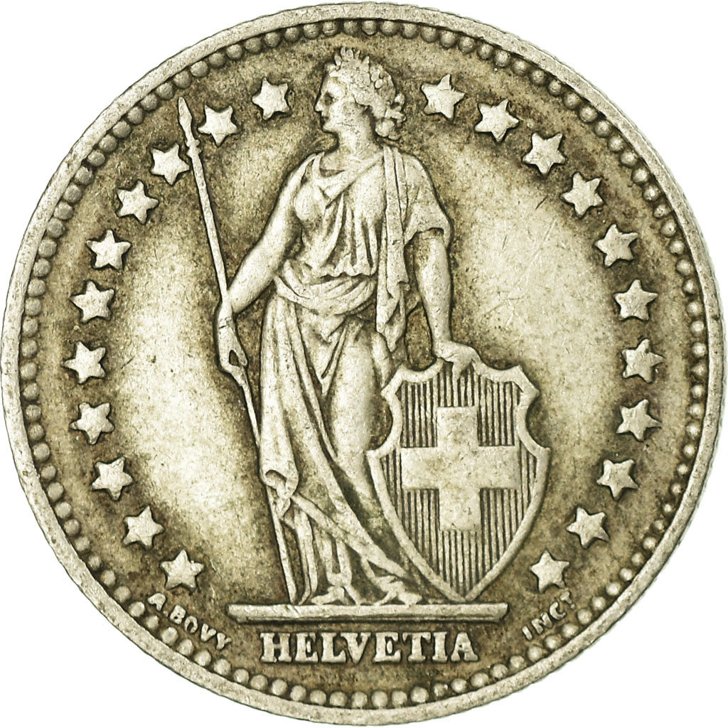 Coin, Switzerland, Franc, 1956, Bern, AU(50-53), Silver, KM:24