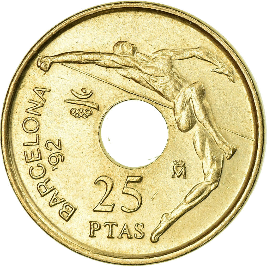 Munten, Spanje, Juan Carlos I, 25 Pesetas, 1990, Madrid, PR, Aluminum-Bronze