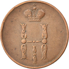 RUSSIA, Kopek, 1853, Ekaterinbourg, KM #149.1, EF(40-45), Copper, 4.98