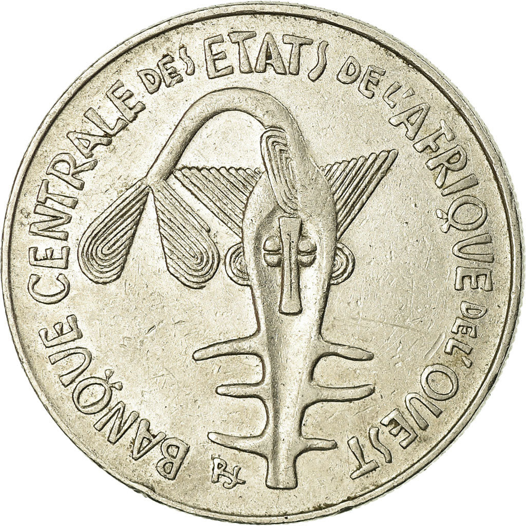 Moneta, Stati dell'Africa occidentale, 100 Francs, 1989, BB, Nichel, KM:4