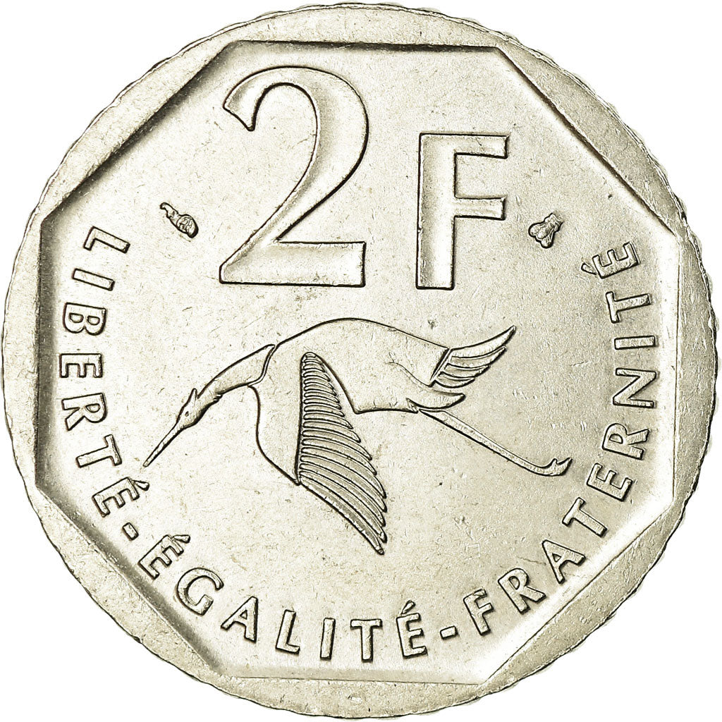 Coin, France, Guynemer, 2 Francs, 1997, EF(40-45), Nickel, KM:1187, Gadoury:550