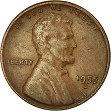 Coin, United States, Lincoln Cent, Cent, 1955, U.S. Mint, Denver, EF(40-45)
