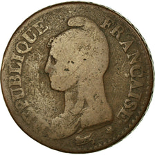 Münze, Frankreich, Dupré, Decime, AN 7, Paris, SGE, Bronze, KM:644.1