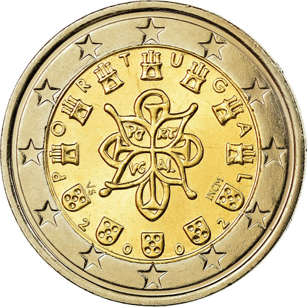 Portugal, 2 Euro, 2002, AU(55-58), Bi-Metallic, KM:747