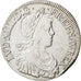 FRANCE, Écu à la mèche longue, ECU, 1651, Rouen, KM #155.2, VF(30-35), Silver, G