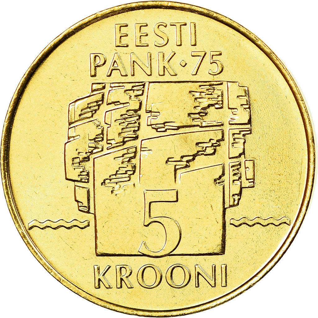 Moneta, Estonia, 5 Krooni, 1994, SPL, Alluminio-bronzo, KM:30