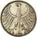 Coin, GERMANY - FEDERAL REPUBLIC, 5 Mark, 1951, Stuttgart, VF(30-35), Silver