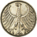 Munten, Federale Duitse Republiek, 5 Mark, 1951, Stuttgart, FR+, Zilver
