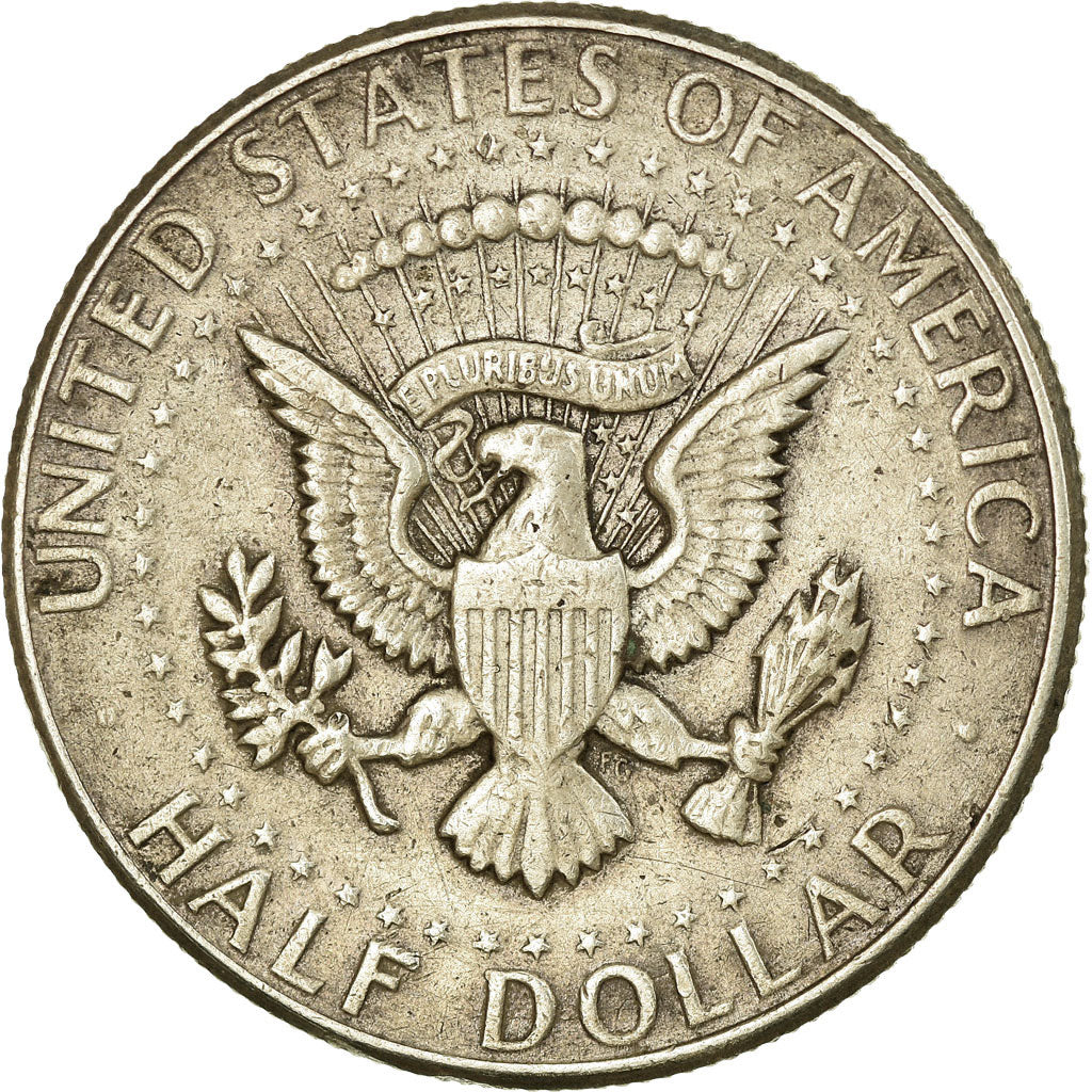 Coin, United States, Kennedy Half Dollar, Half Dollar, 1964, U.S. Mint