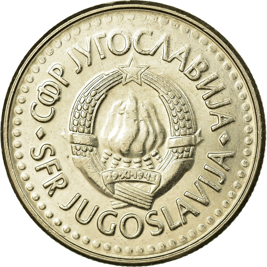 Monnaie, Yougoslavie, 5 Dinara, 1991, TTB, Copper-Nickel-Zinc, KM:144
