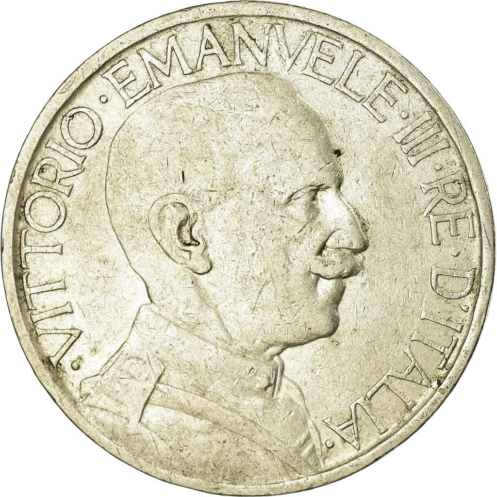Munten, Italië, Vittorio Emanuele III, 2 Lire, 1923, Rome, ZF, Nickel, KM:63