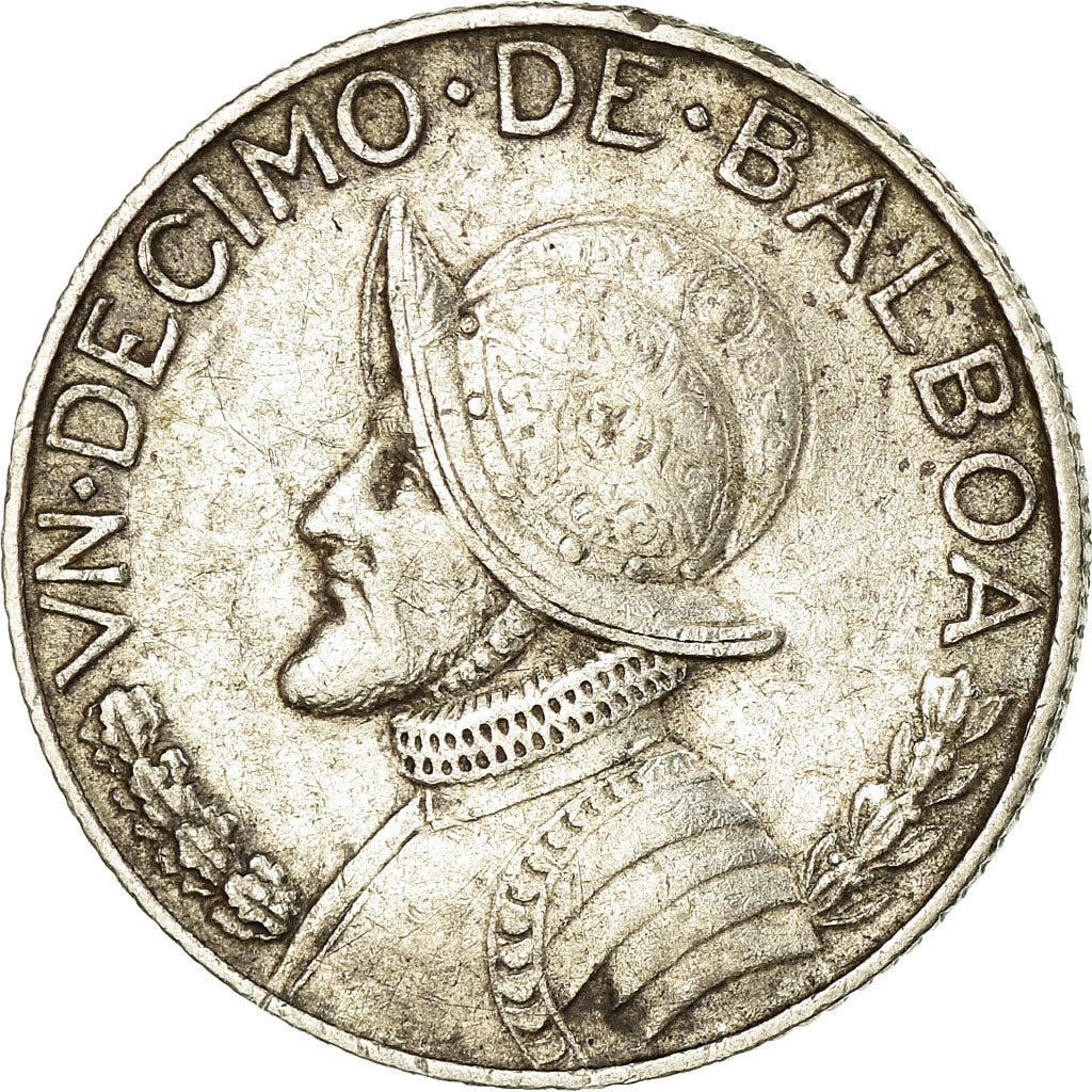Coin, Panama, 1/10 Balboa, 1962, EF(40-45), Silver, KM:10.2