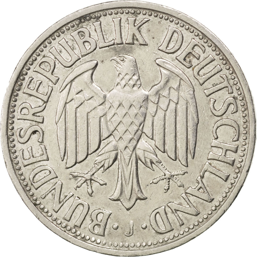 GERMANY - FEDERAL REPUBLIC, Mark, 1954, Hambourg, KM #110, EF(40-45),...