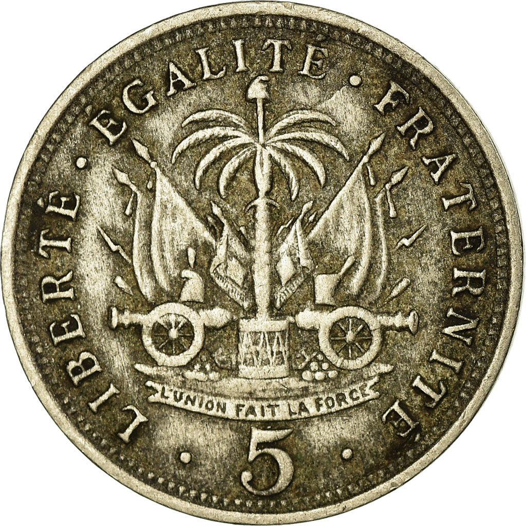 Coin, Haiti, 5 Centimes, 1905, EF(40-45), Copper-nickel, KM:53
