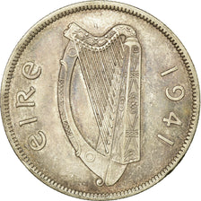 Coin, IRELAND REPUBLIC, 1/2 Crown, 1941, EF(40-45), Silver, KM:16
