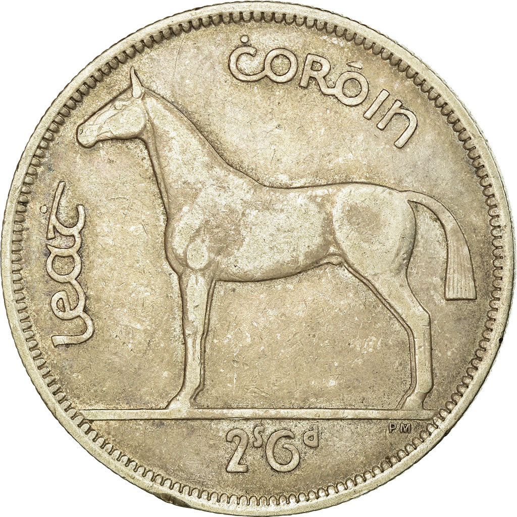 Coin, IRELAND REPUBLIC, 1/2 Crown, 1941, EF(40-45), Silver, KM:16