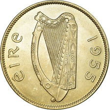 Coin, IRELAND REPUBLIC, Florin, 1955, EF(40-45), Copper-nickel, KM:15a