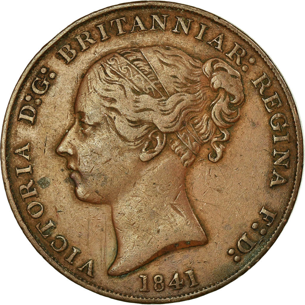 Coin, Jersey, Victoria, 1/13 Shilling, 1841, EF(40-45), Copper, KM:3