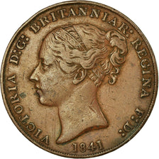 Coin, Jersey, Victoria, 1/13 Shilling, 1841, EF(40-45), Copper, KM:3