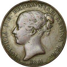Coin, Jersey, Victoria, 1/13 Shilling, 1861, EF(40-45), Copper, KM:3