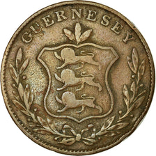 Coin, Guernsey, 8 Doubles, 1834, VF(20-25), Copper, KM:3