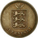 Coin, Guernsey, 4 Doubles, 1868, Heaton, Birmingham, EF(40-45), Bronze, KM:5