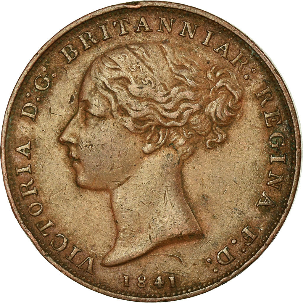 Coin, Jersey, Victoria, 1/26 Shilling, 1841, EF(40-45), Copper, KM:2