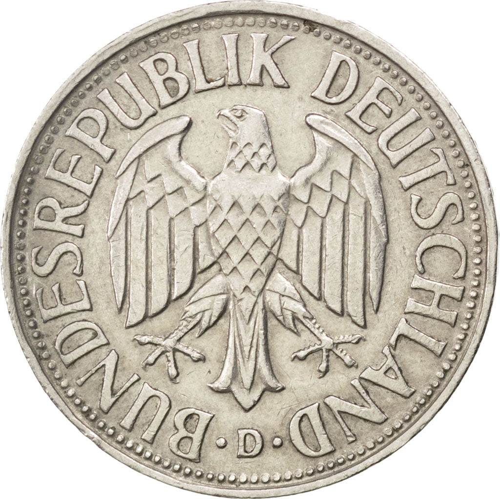 GERMANY - FEDERAL REPUBLIC, Mark, 1954, Munich, KM #110, EF(40-45),...