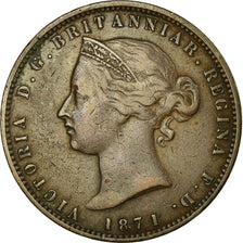Coin, Jersey, Victoria, 1/13 Shilling, 1871, EF(40-45), Bronze, KM:5